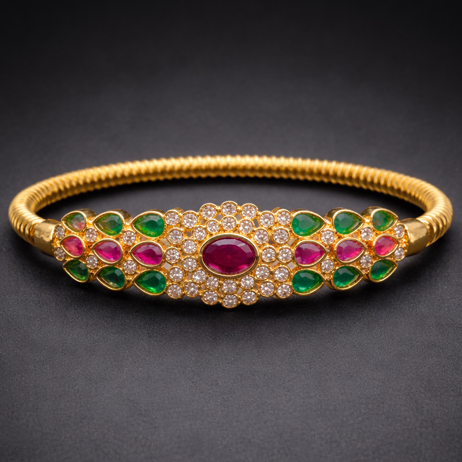 Ruby Emerald Sparkle Bracelet