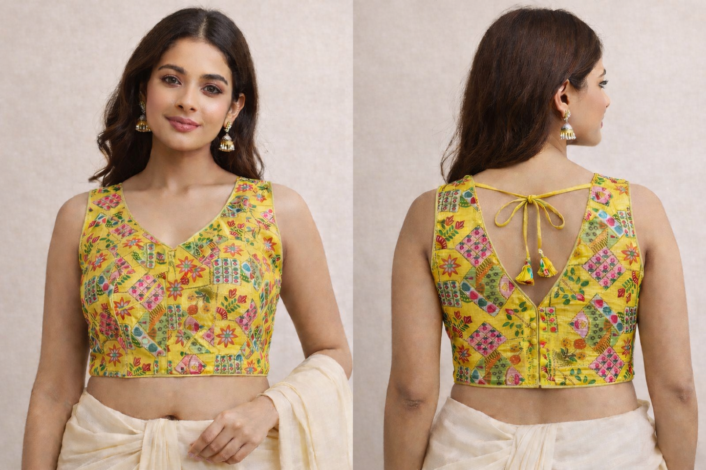 Sunshine Printed Sleeveless Blouse