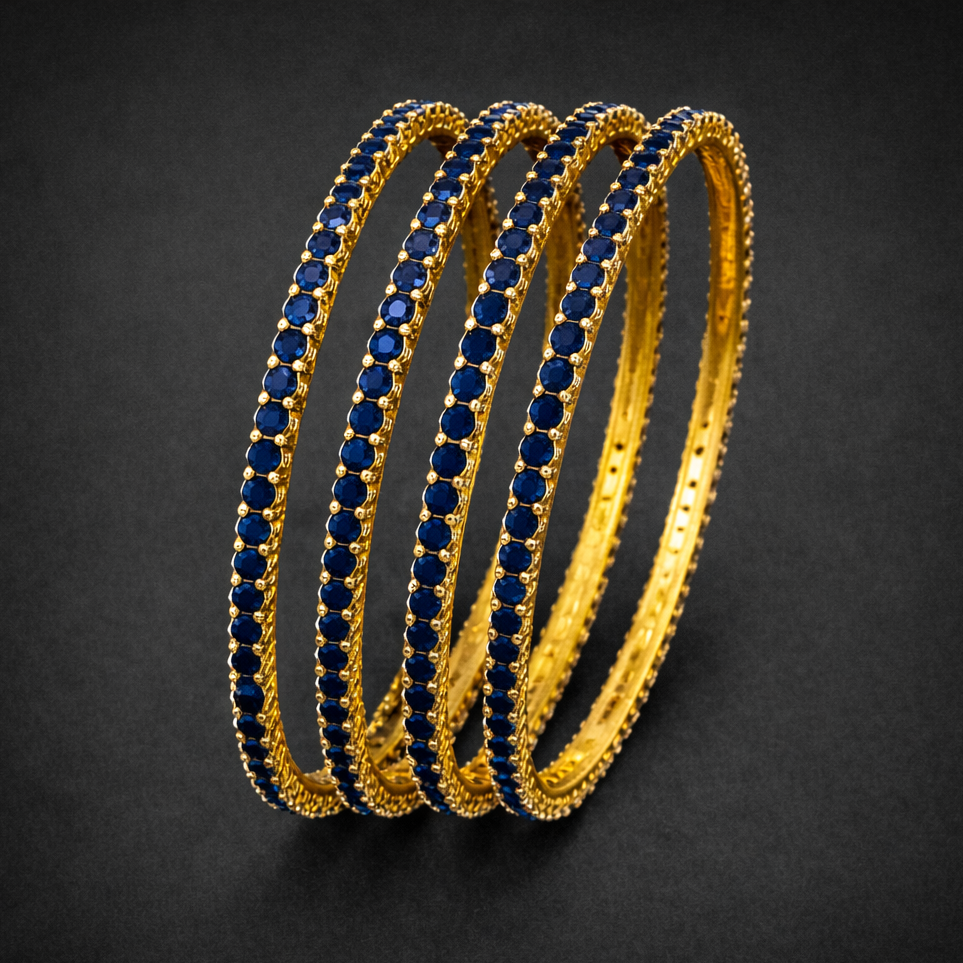 Royal Blue Stone Elegant Bangle