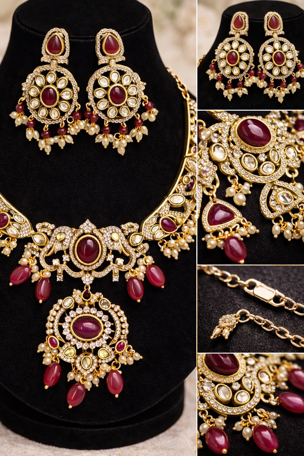 Royal Ruby Kundan Bridal Necklace