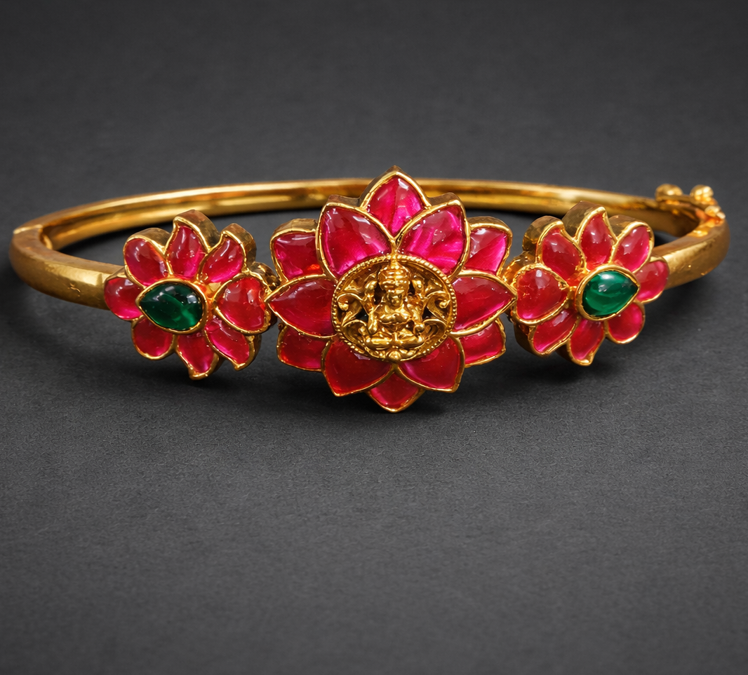 Lakshmi Lotus Designer Bracelet