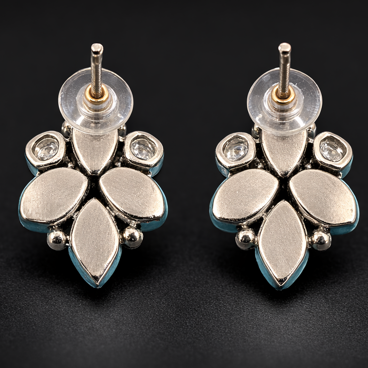 Sea Mist Petal Drop Earrings