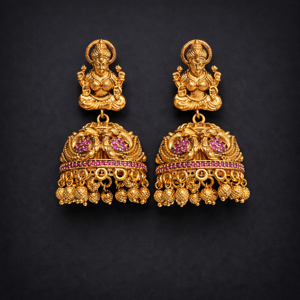 Royal Lakshmi Dome Jhumka