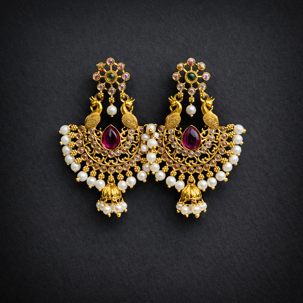 Mayuri Pearl Chandbali