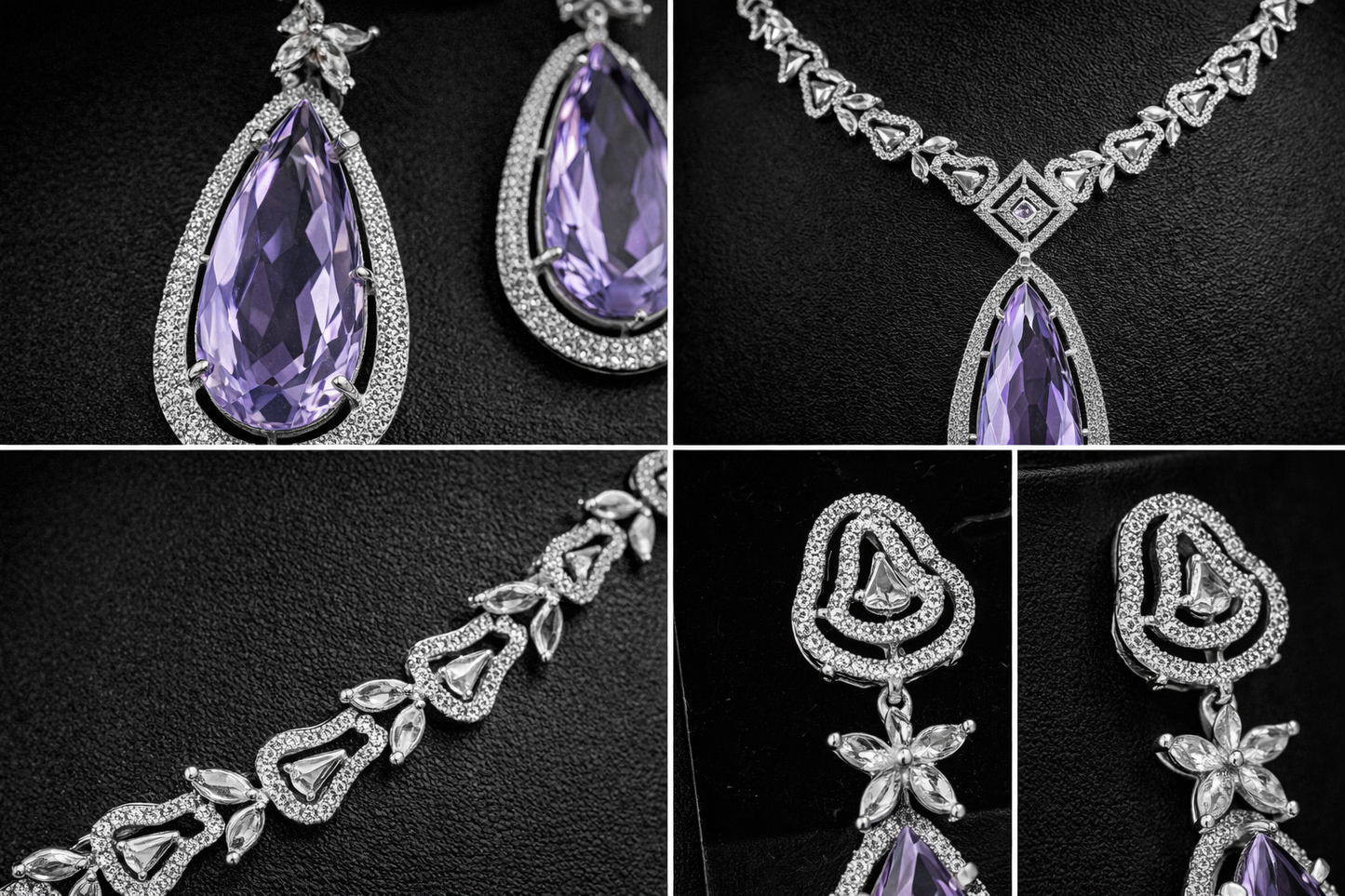 Lavender Teardrop Set