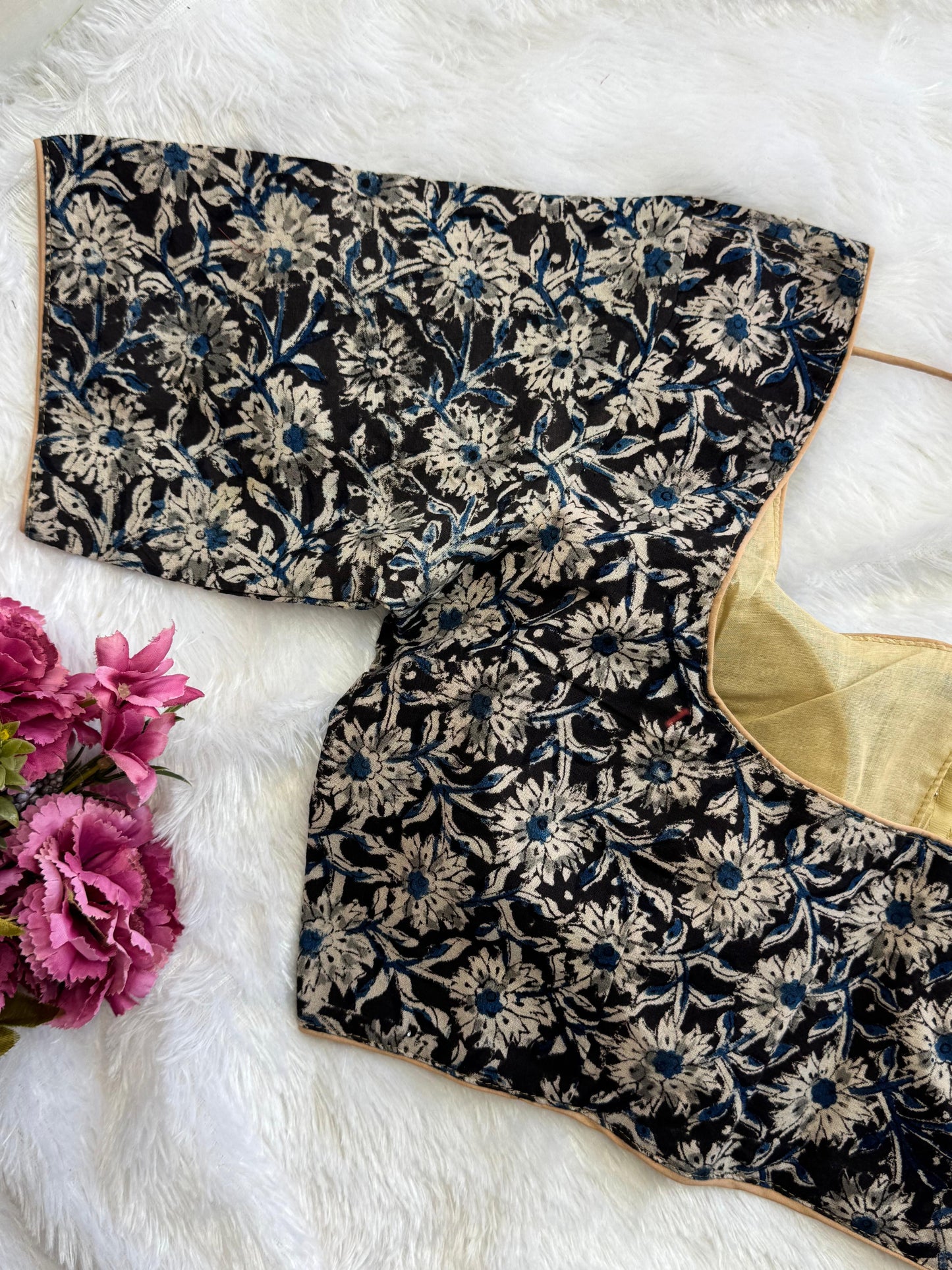 Pure Cotton Kalamkari Readymade Blouse Size 36