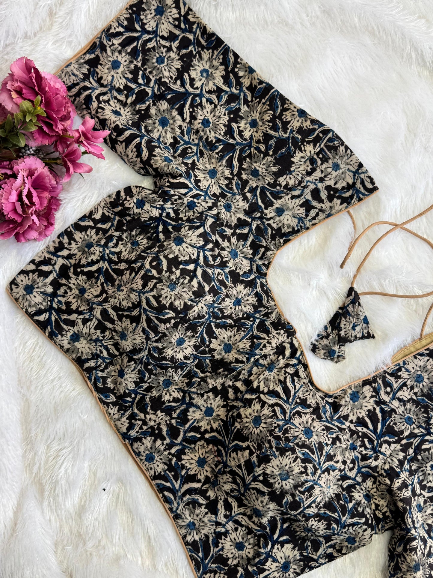 Pure Cotton Kalamkari Readymade Blouse Size 36