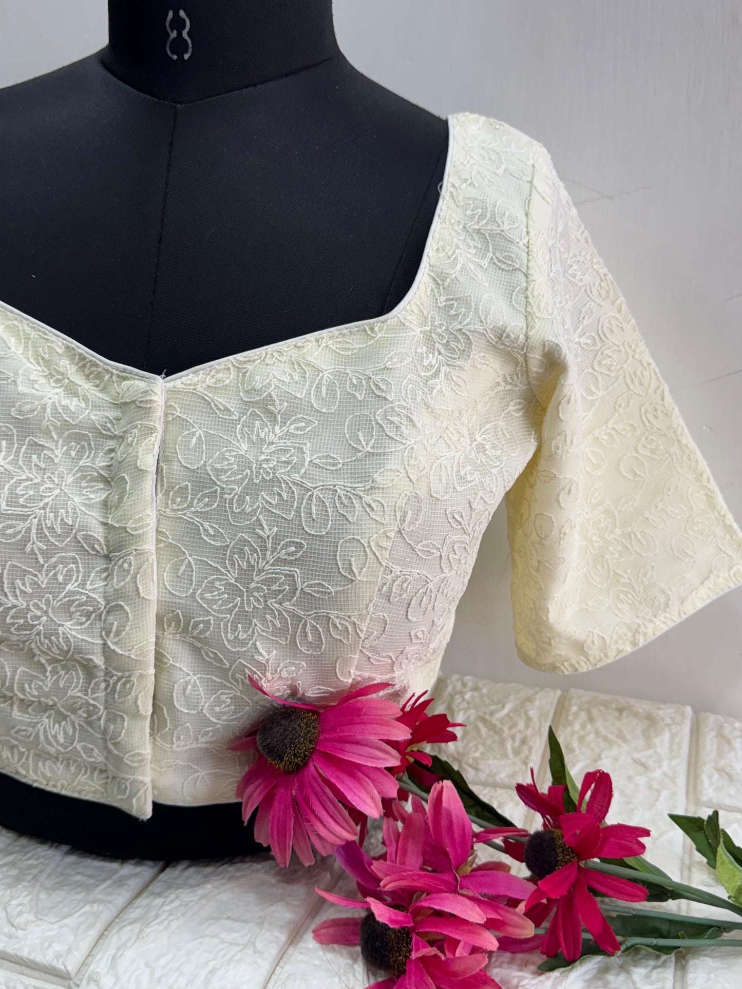Premium Chikankari Blouse Size 34
