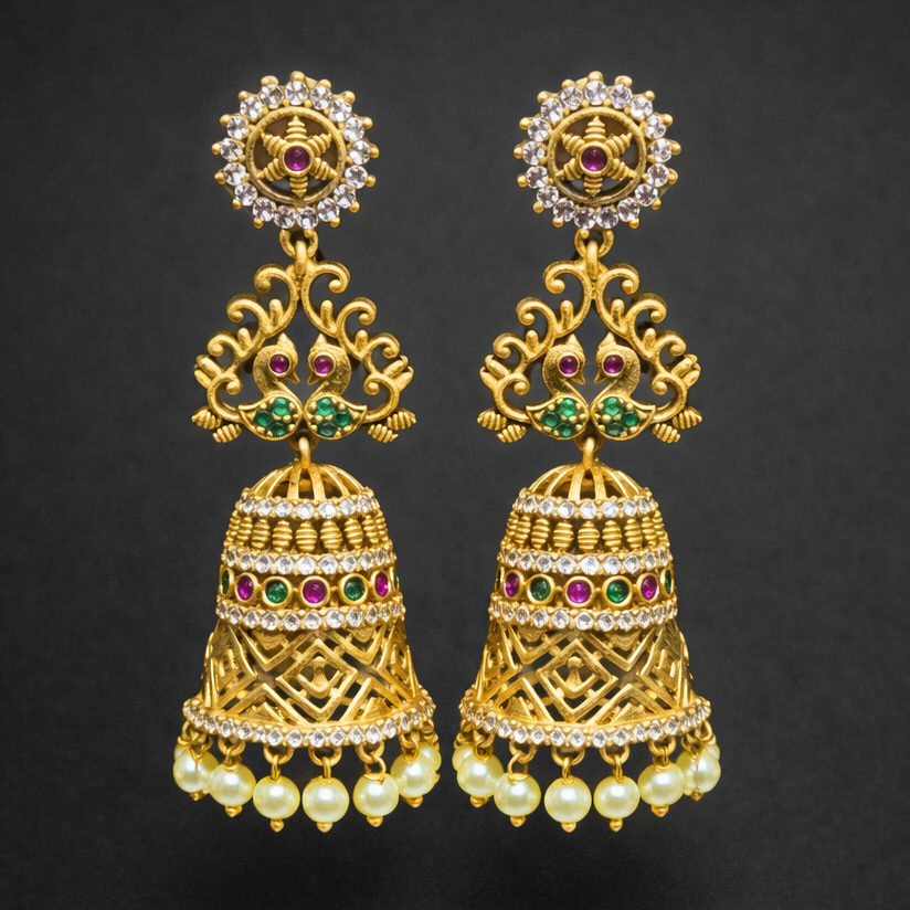 Antique Pearl Jhumka