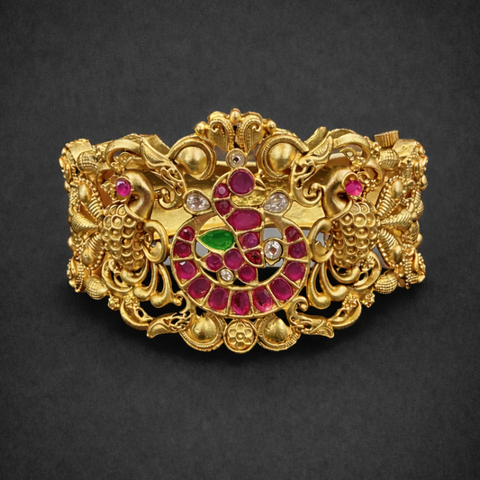 Peacock Heritage Temple Kada Bangle