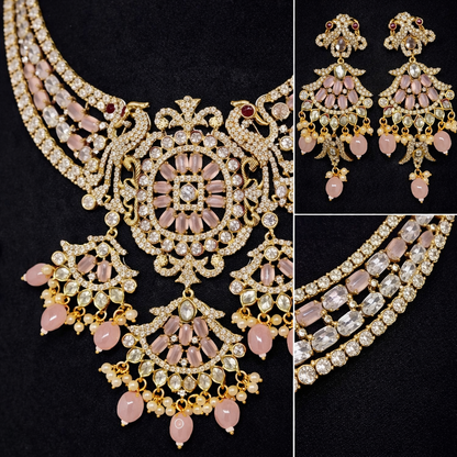 Blush Pink Polki Necklace