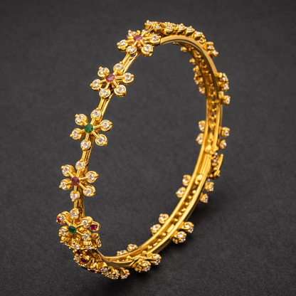 Classic Blossom Stone Bangles