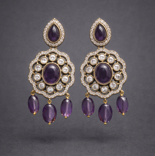 Royal Orchid Sparkle Earrings