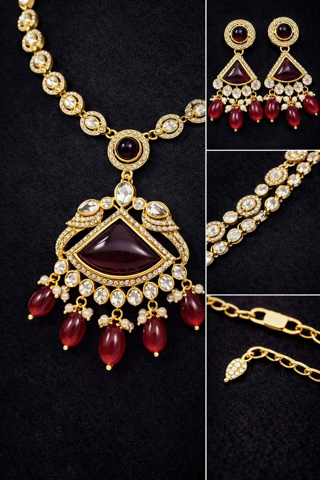 Royal Ruby Pendant Necklace