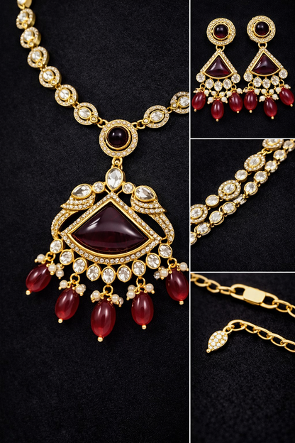 Royal Ruby Pendant Necklace