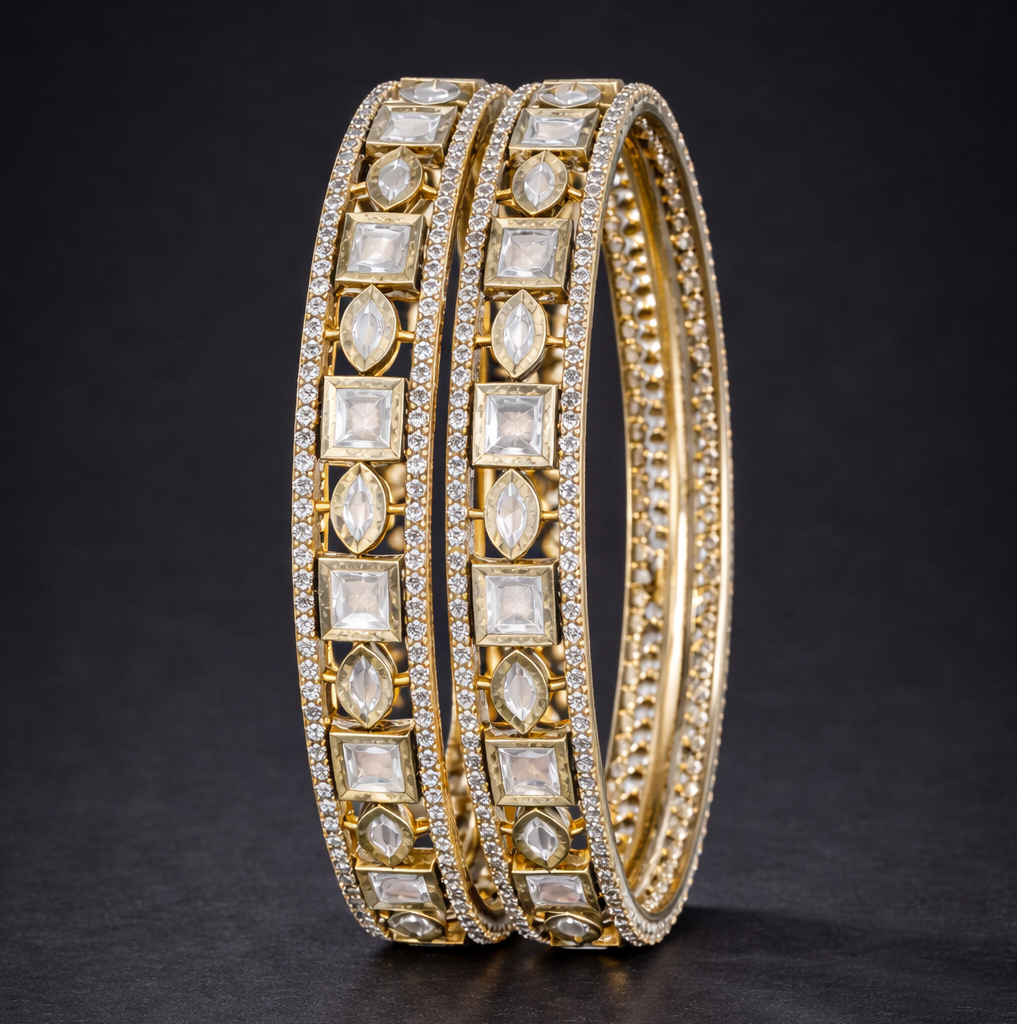 Luxe Glow Polki Bangles