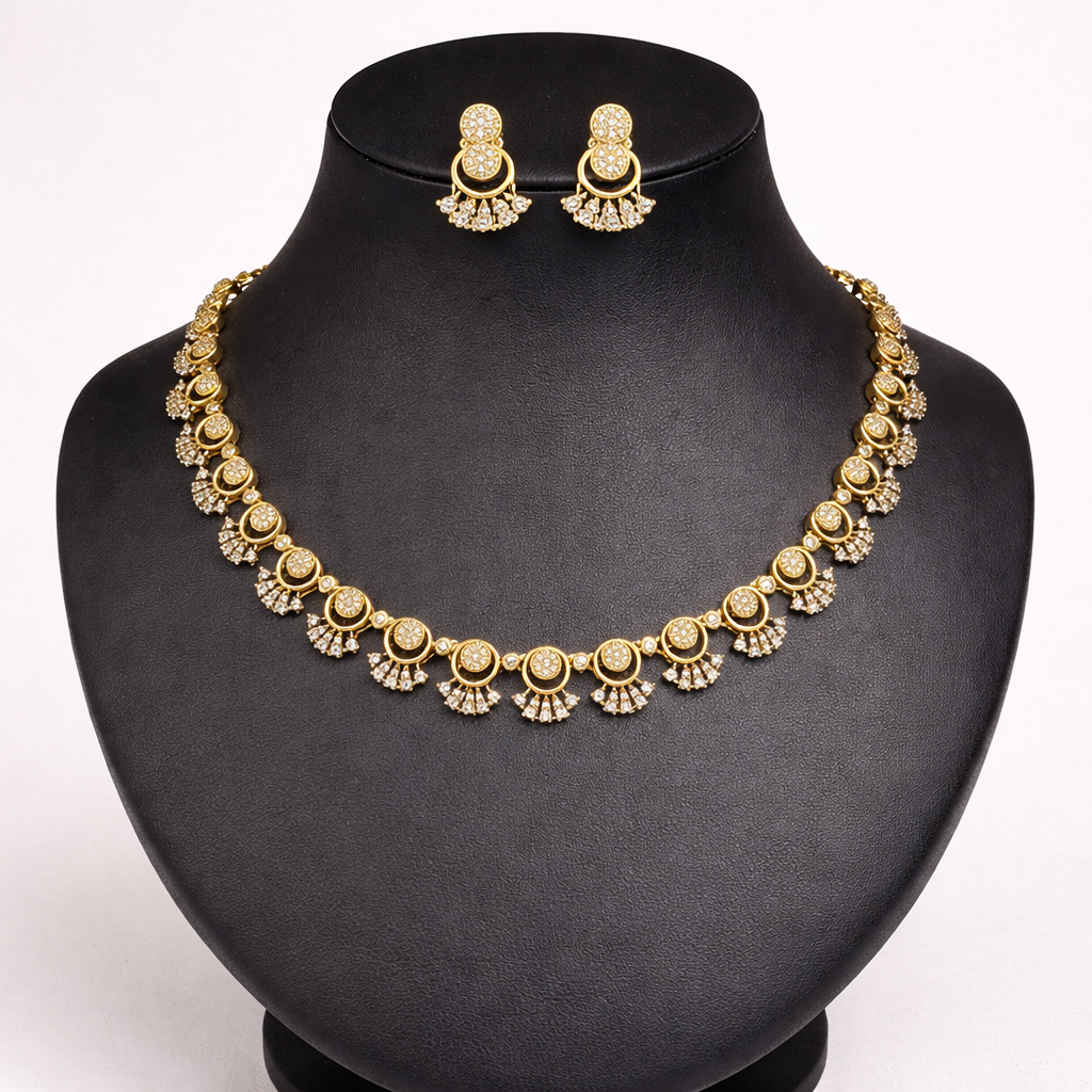 Classic Gold Sparkle Necklace