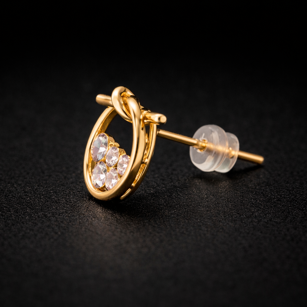 Crystal Halo Circle Studs