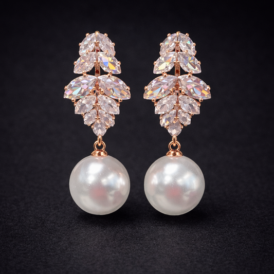 Crystal Vine Pearl Drops