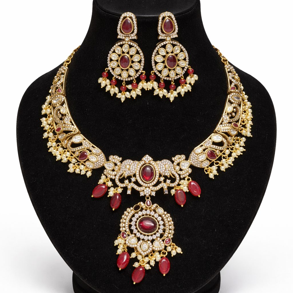 Royal Ruby Kundan Bridal Necklace