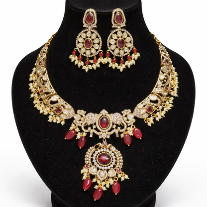 Royal Ruby Kundan Bridal Necklace