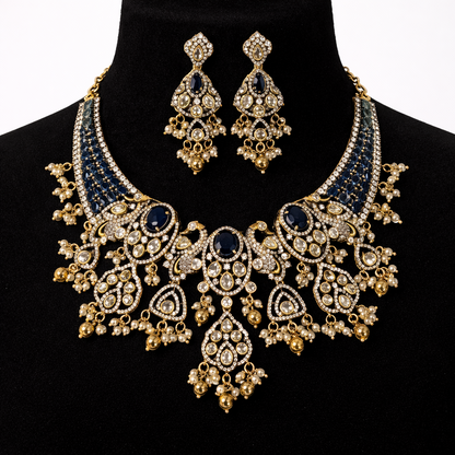Royal Blue Kundan Bridal Necklace