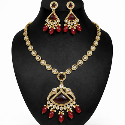 Royal Ruby Pendant Necklace