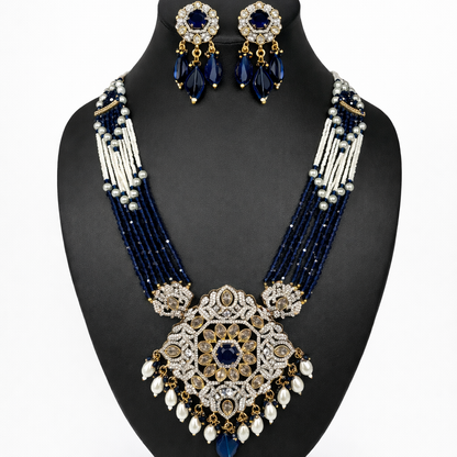 Royal Sapphire Layered Bridal Necklace