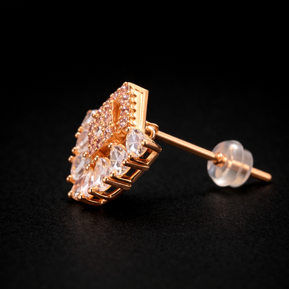 Rose Gold Sparkle Earrings