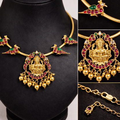 Goddess Lakshmi Temple Necklace