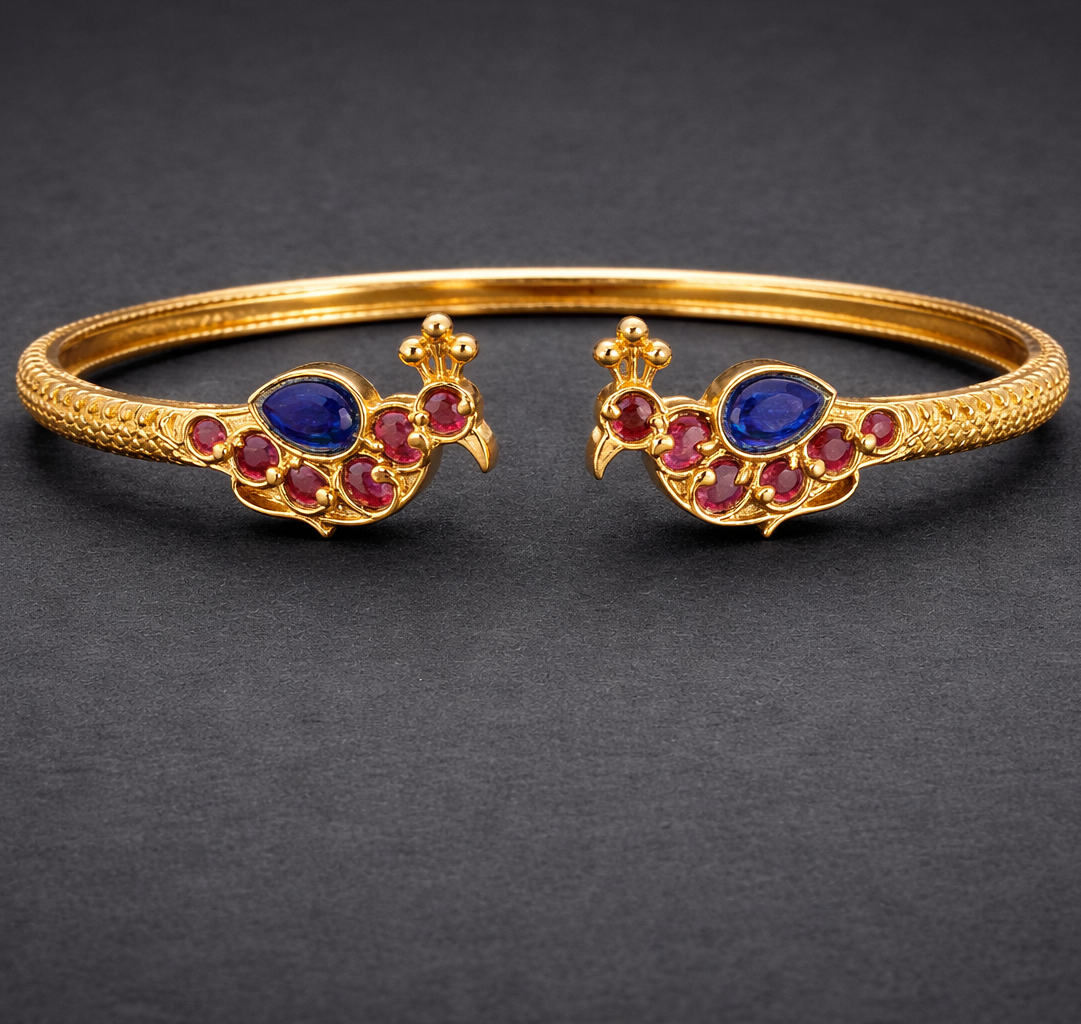 Sapphire Peacock Grace Bangle