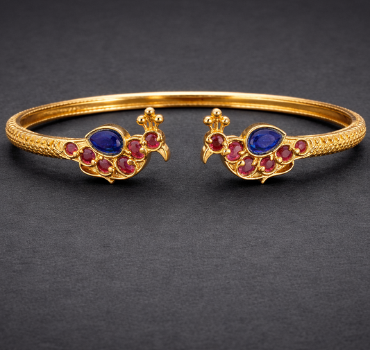 Sapphire Peacock Grace Bangle