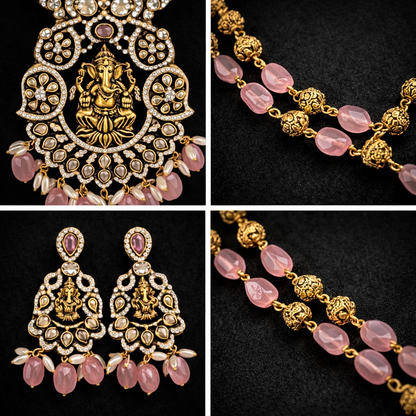 Traditional Ganesha Temple Necklace Set