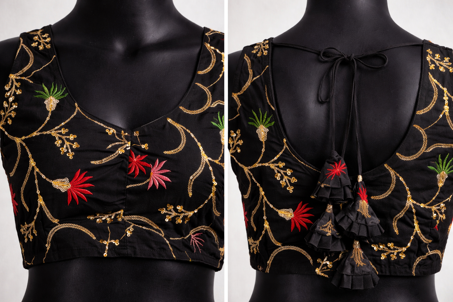 Maroon Embroidered Designer Blouse
