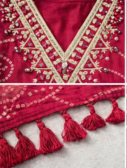 Royal Pink Heritage Kurti