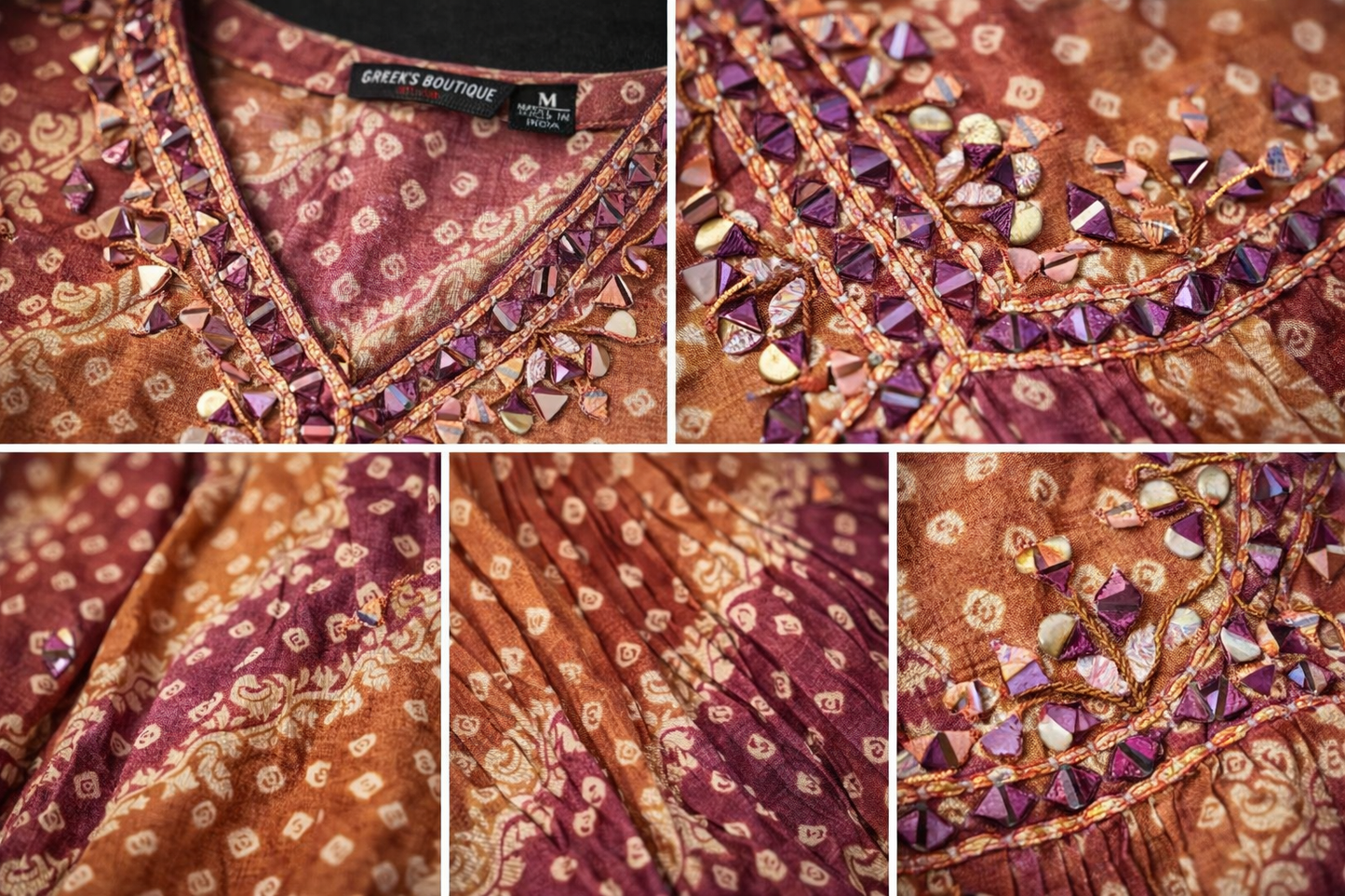 Dusty Rose Printed Chudithar Set