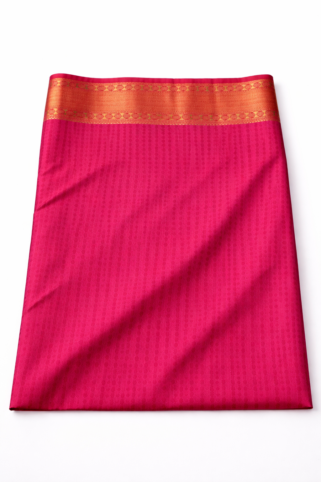 Wine Purple Pochampally Semi Silk Saree with Rich Zari Border & Contrast Pink Pallu