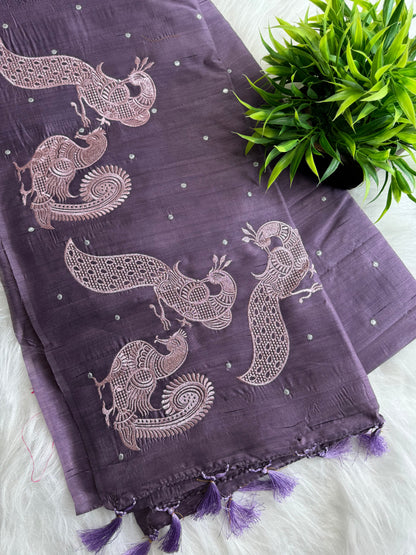 Semi Raw silk sarees