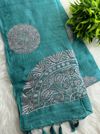 Semi Raw silk sarees