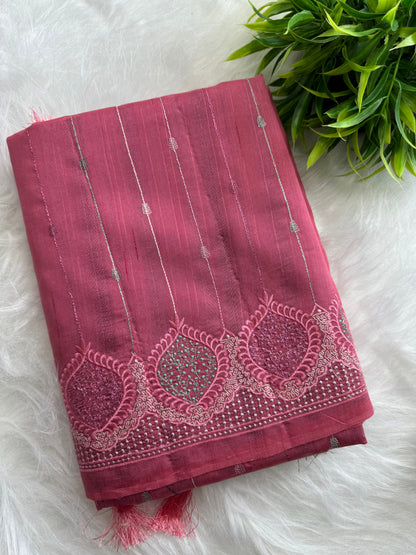 Semi Raw silk sarees