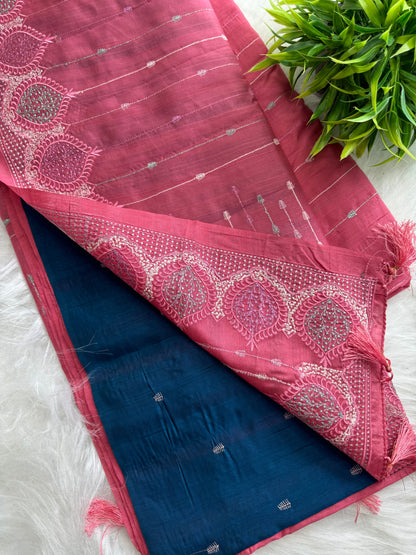 Semi Raw silk sarees