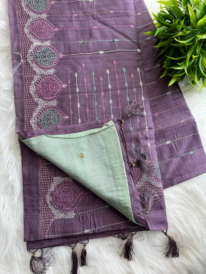 Semi Raw silk sarees