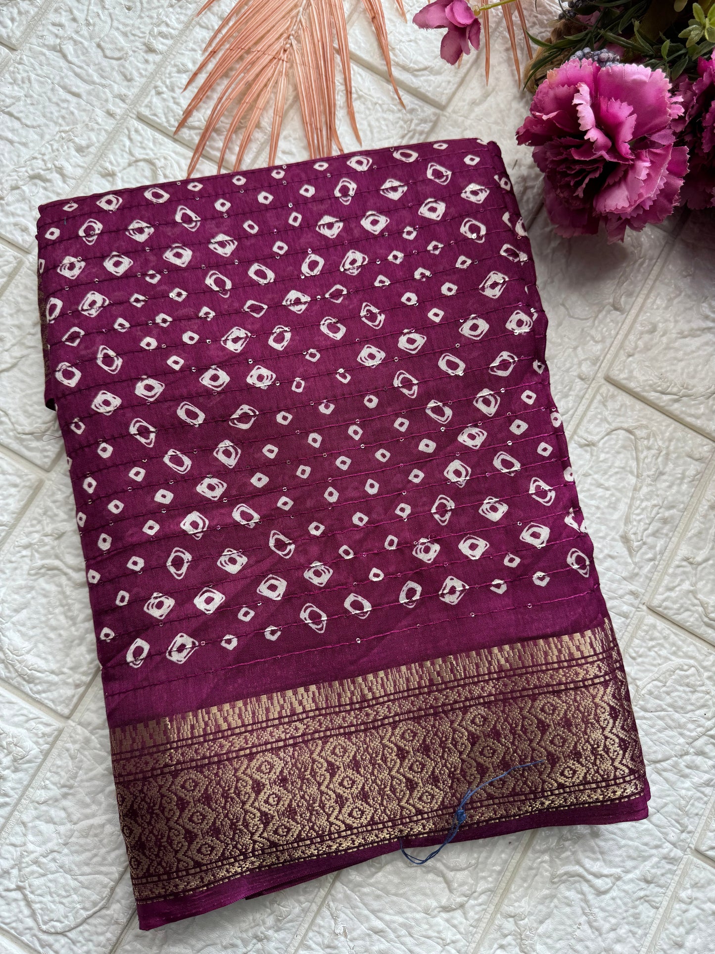 Mixed cotton saree