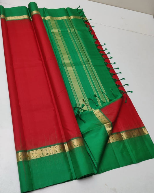 Pure Handloom Double Warp Soft Silk Saree