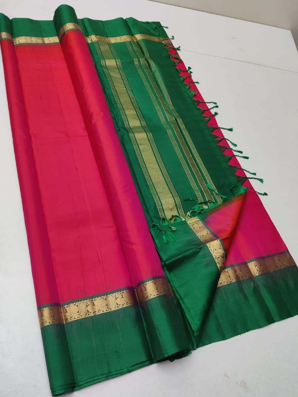 Pure Handloom Double Warp Soft Silk Saree