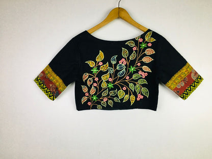 Applique Work Readymade Blouse Size 38 [expandable up to 42]