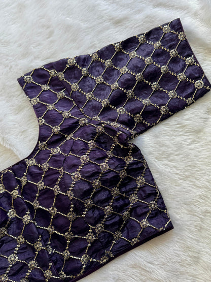Designer Readymade Blouse with Sequin Work Size 36 [expandable up to 44]