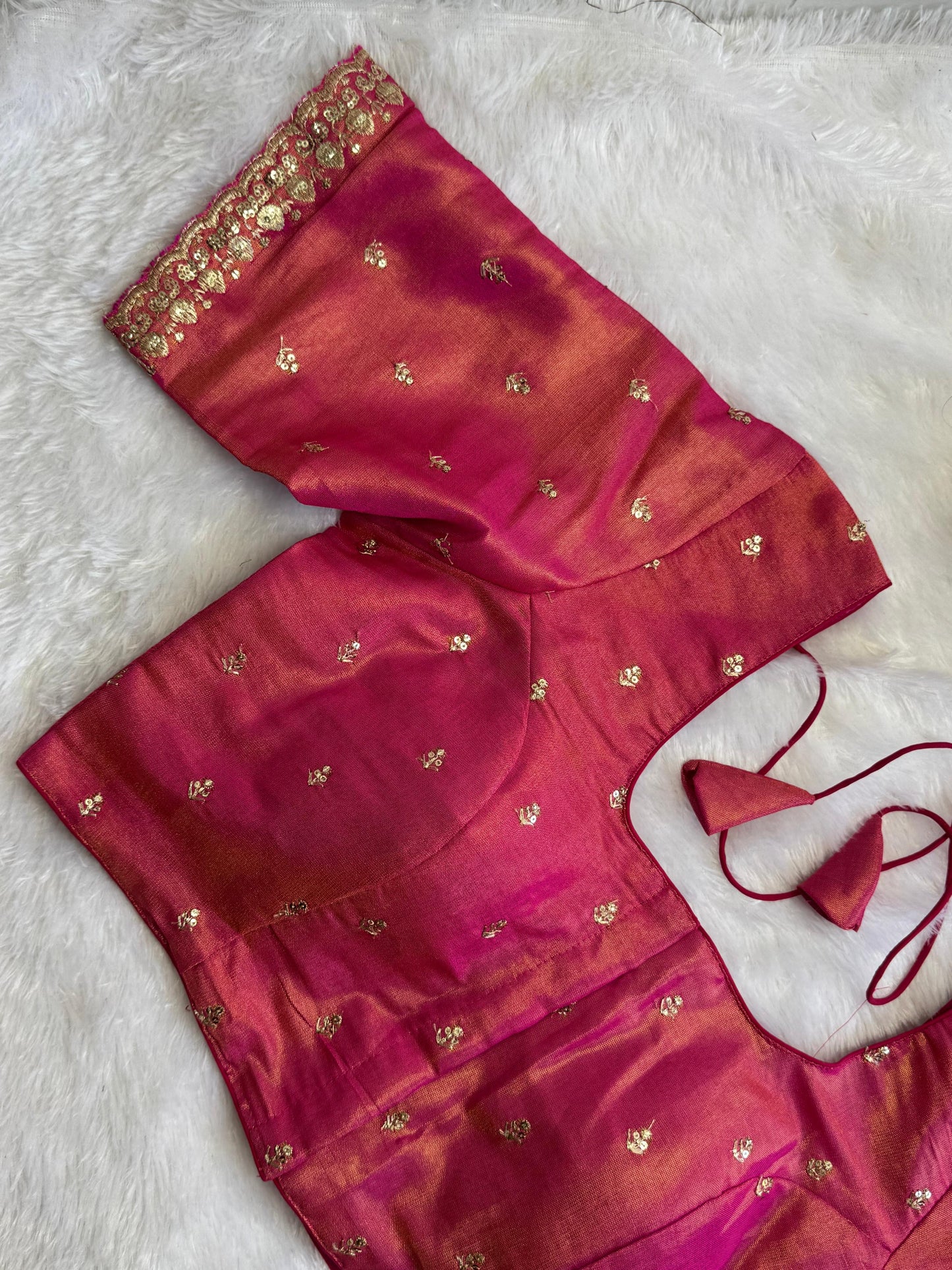 Tissue Banarasi Readymade Blouse Size 36 [expandable up to 40]