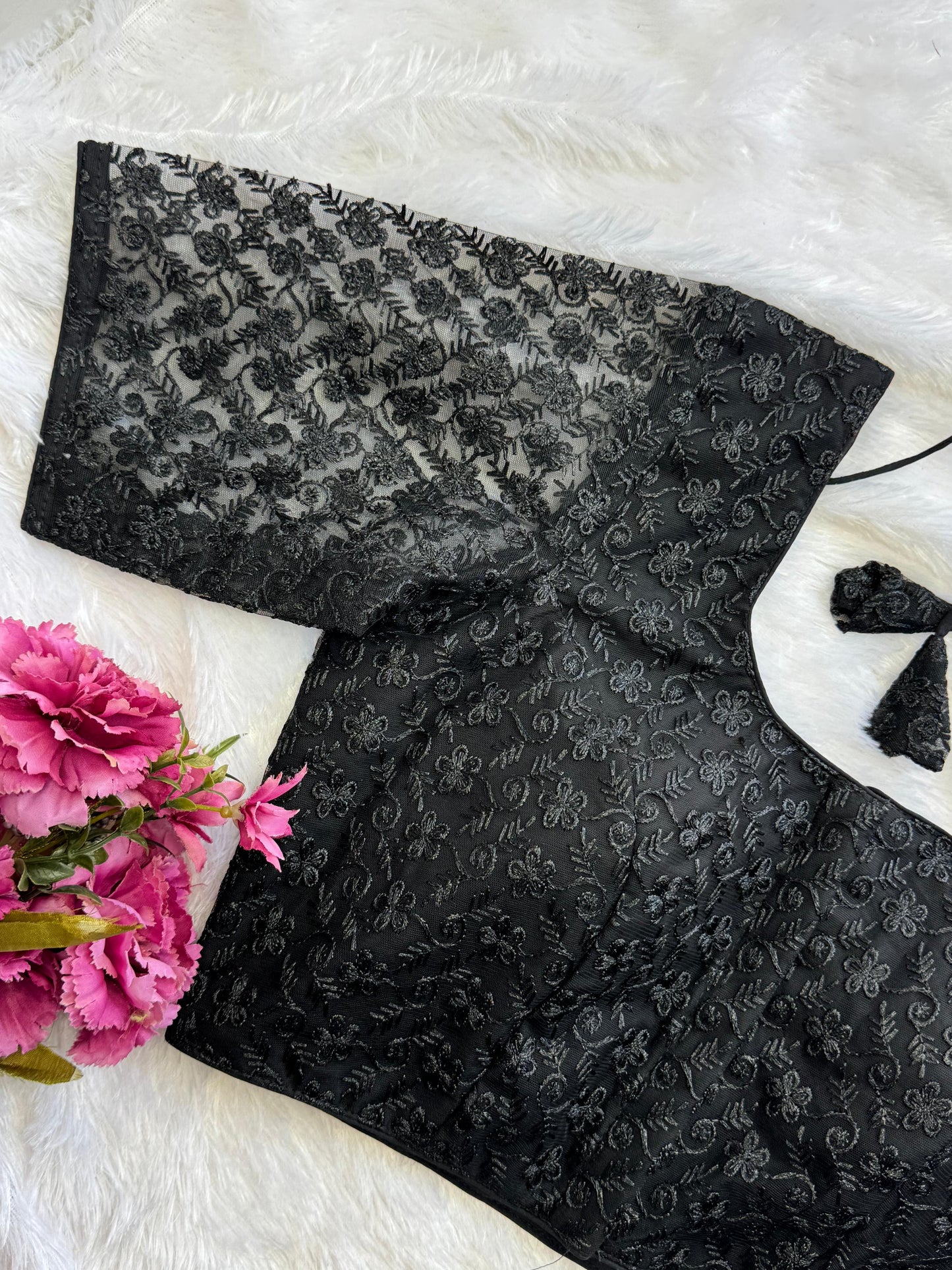 Netted Readymade Blouse Size 36 [expandable up to 40]